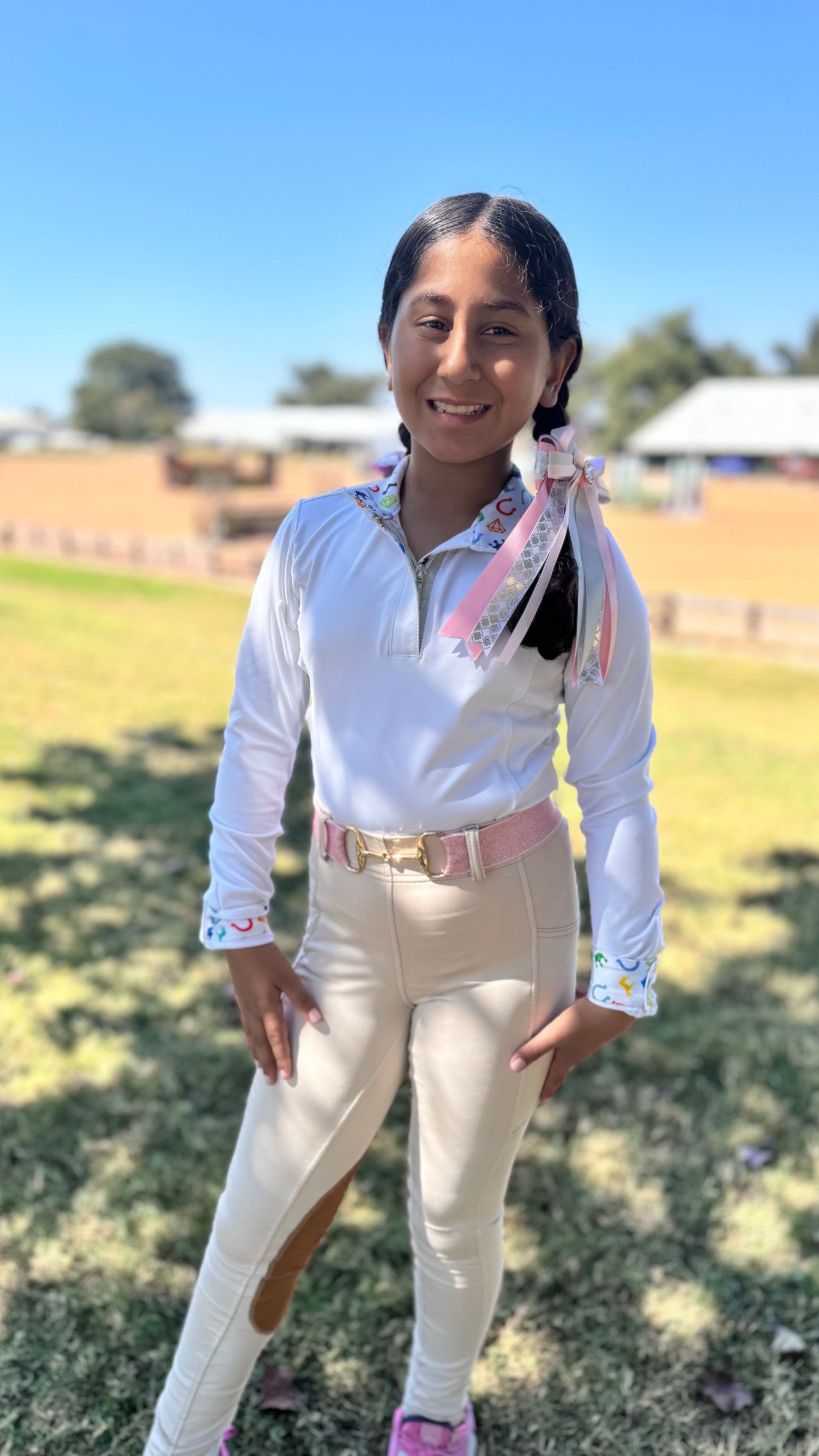 Serene Riding Breeches - Light Beige - Knee Patch (Youth sizes)