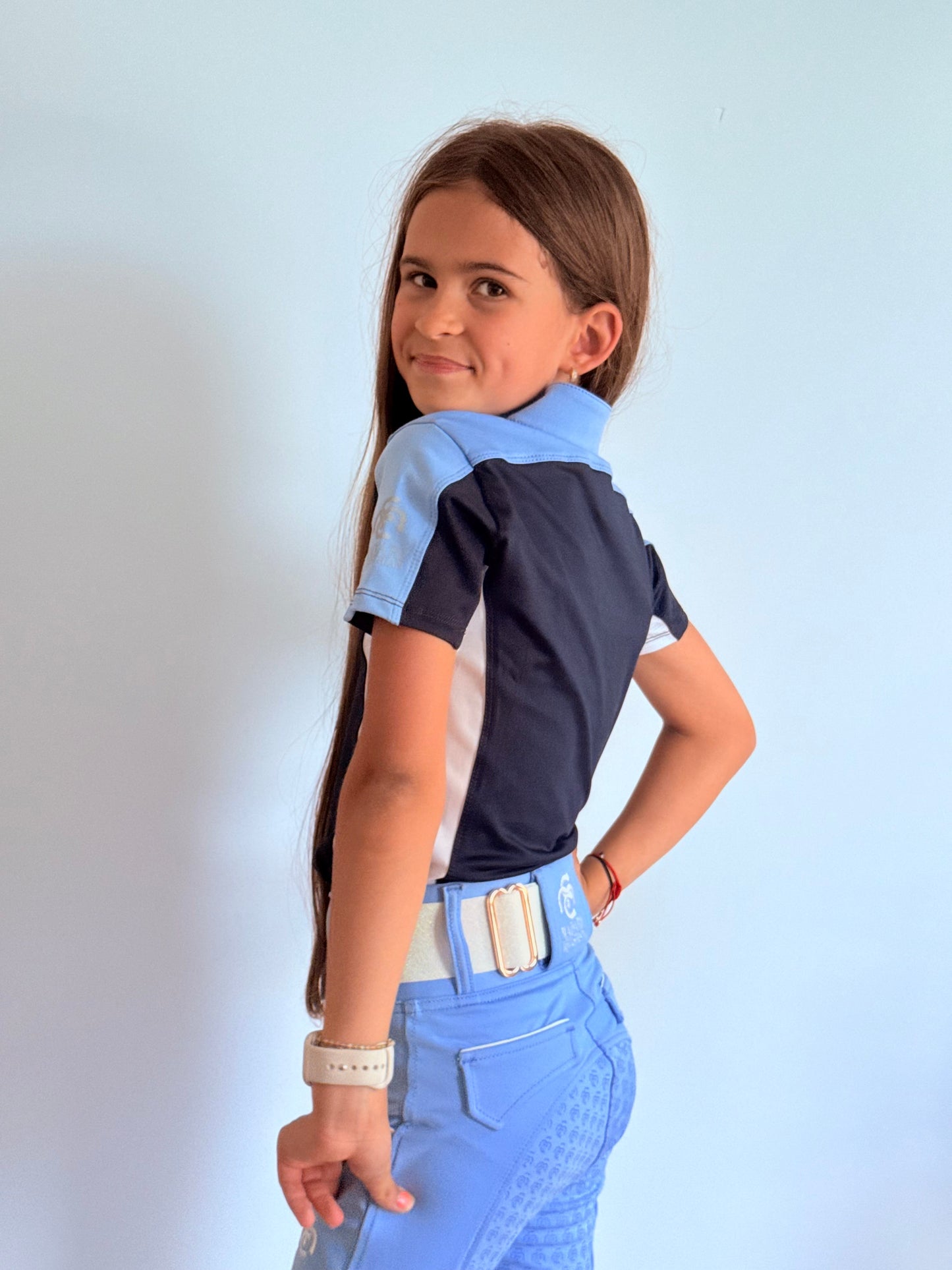 Harmony Riding Breeches - Cotton Candy Blue - Full Seat Silicone (Youth & Women Sizes)