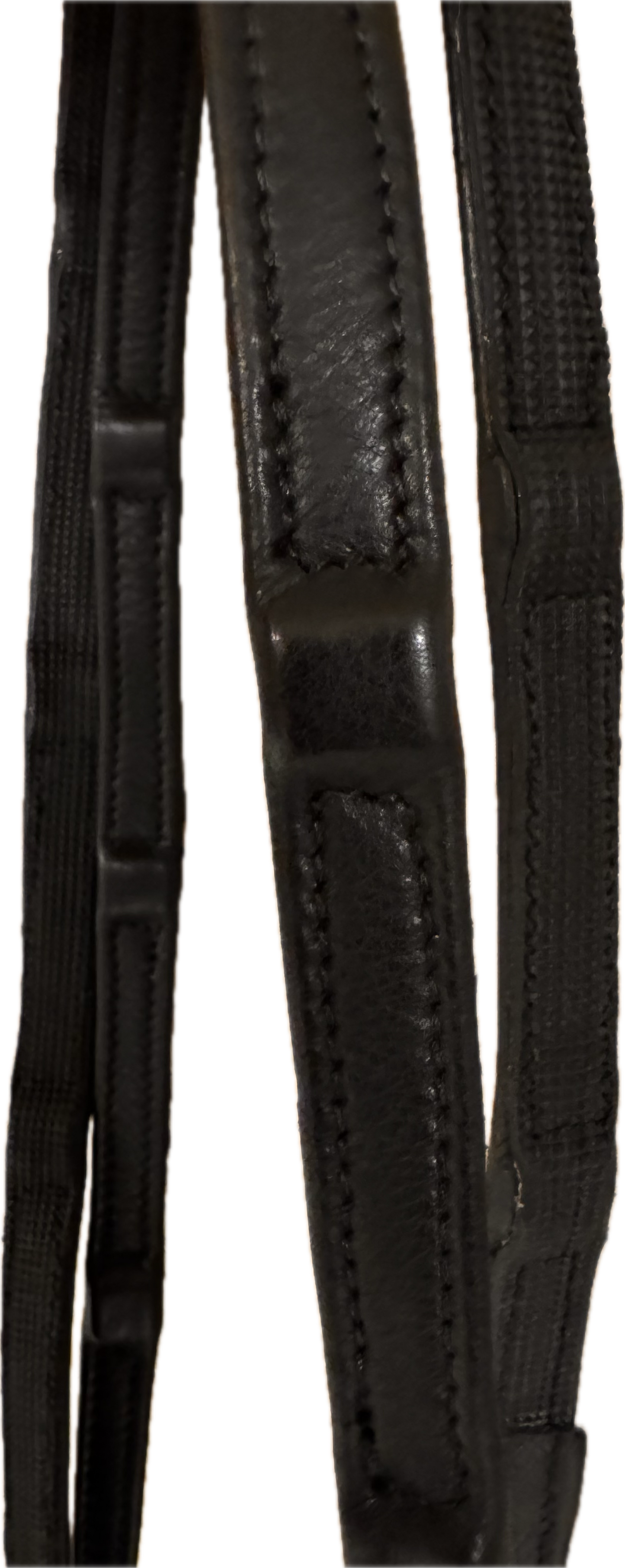 Royale Rubberised Reins - Black