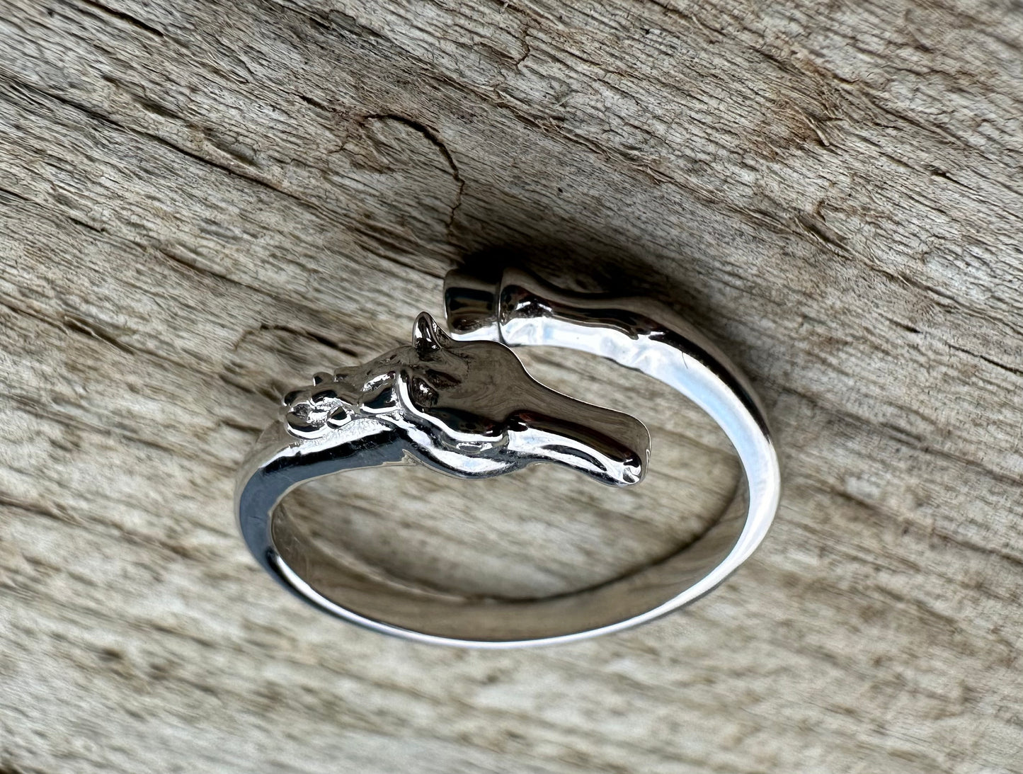 Sterling Silver Adjustable Equine Harmony Ring