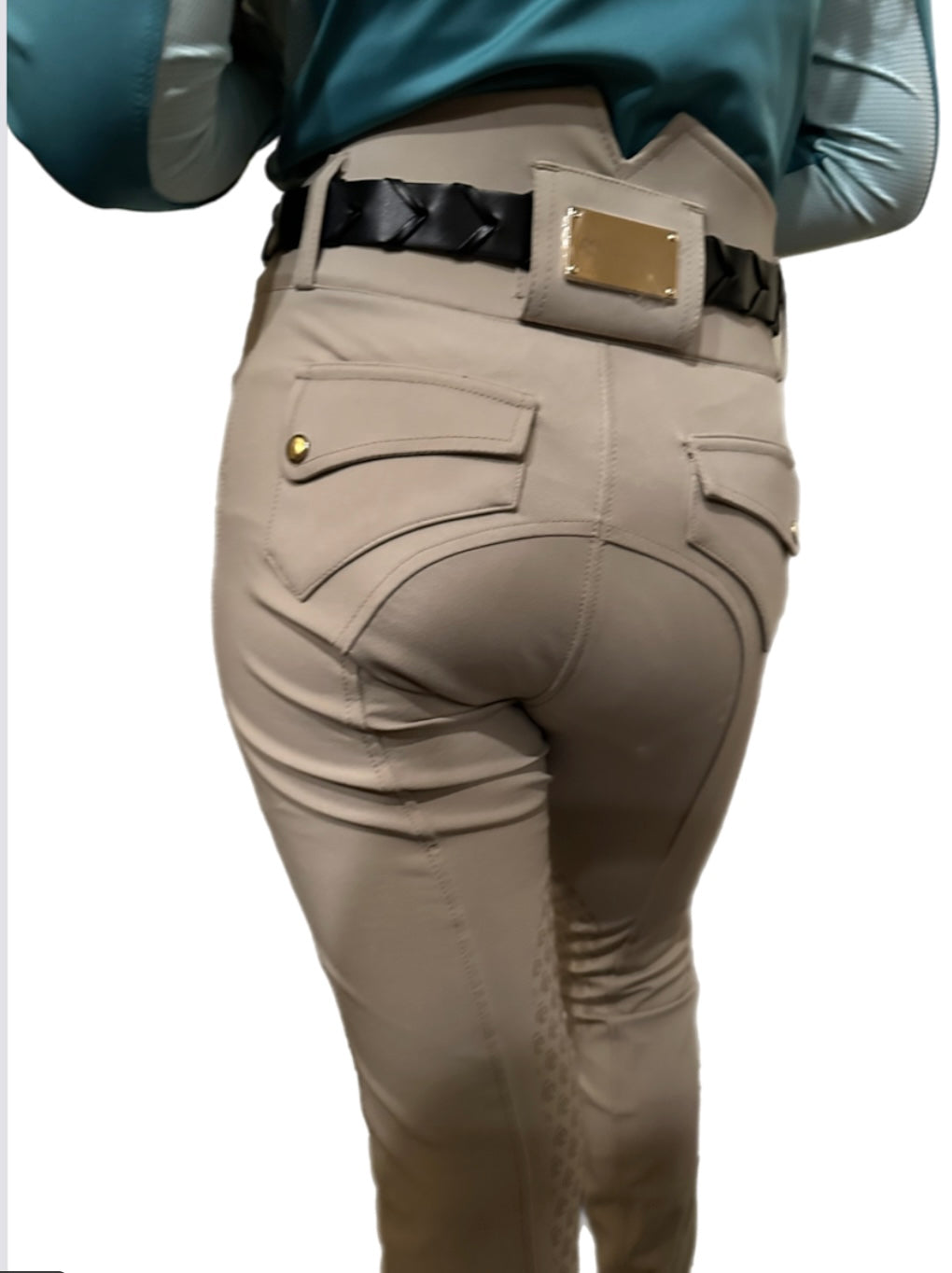 Regal Breeches - Beige - Half Seat Silicone