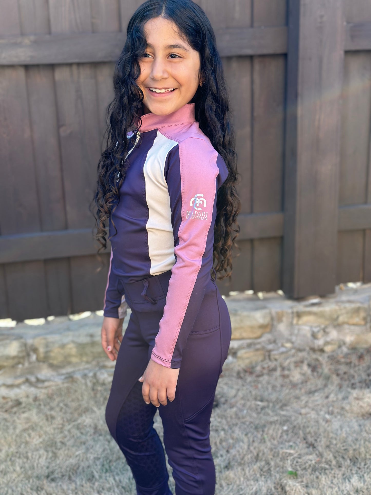 Serene Riding Breeches - Plum - Full Seat Silicone (Youth sizes)
