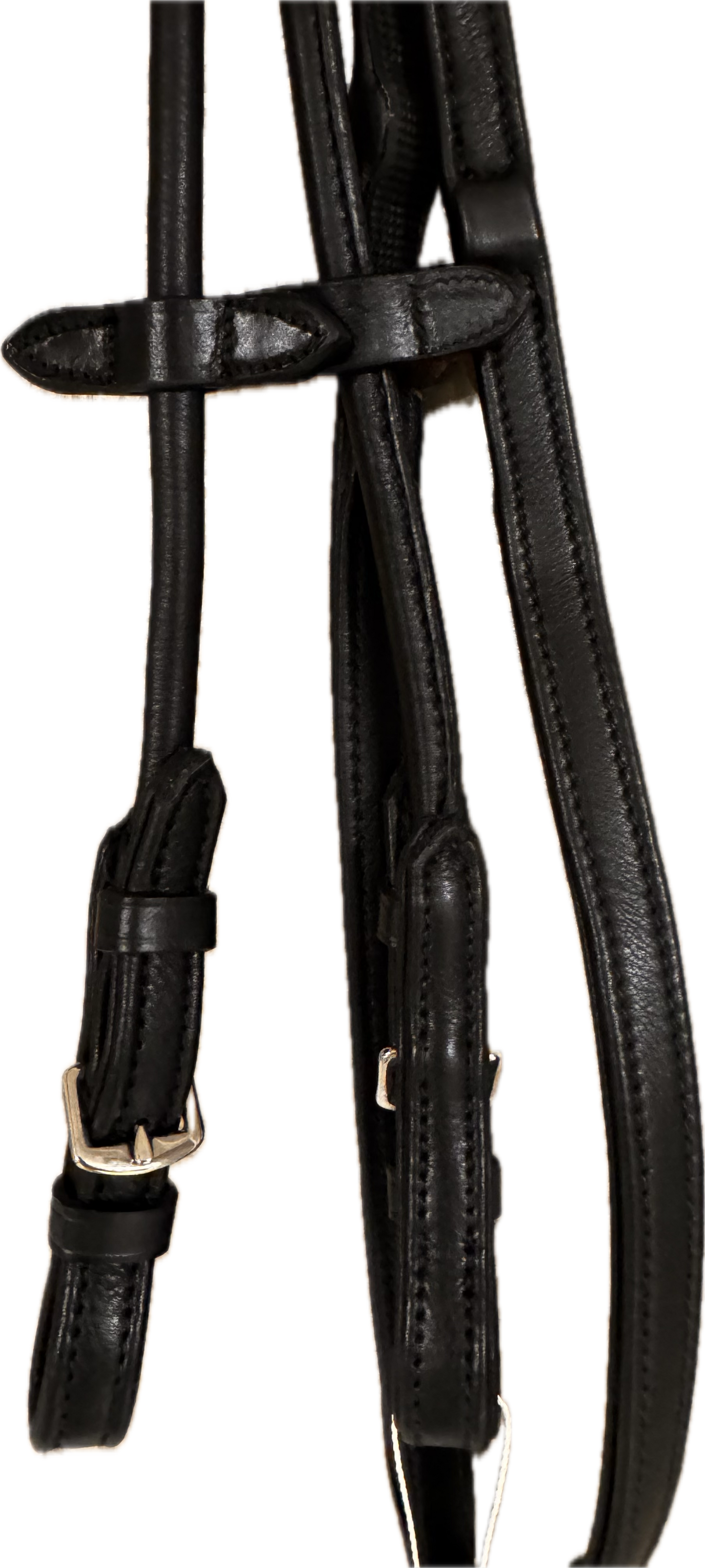 Royale Rubberised Reins - Black