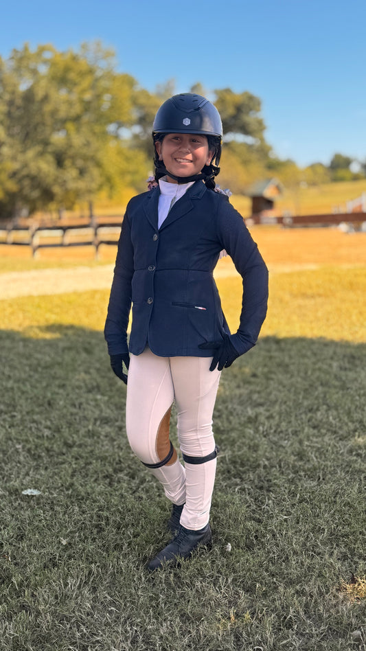 Serene Riding Breeches - Light Beige - Knee Patch (Youth sizes)