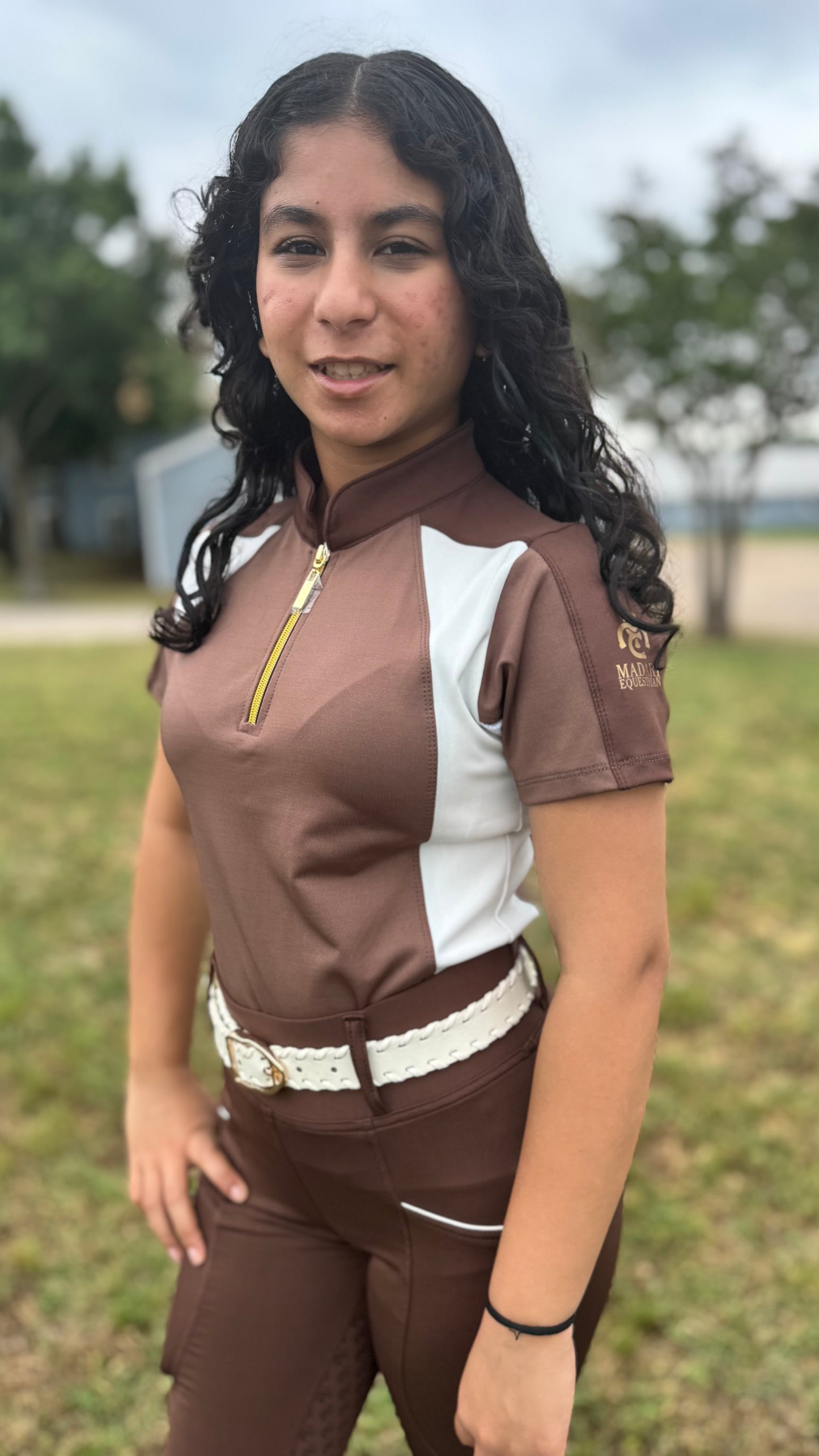 Karma - Equestrian Short Sleeve - Mocha Mist (Youth XL 13/14)