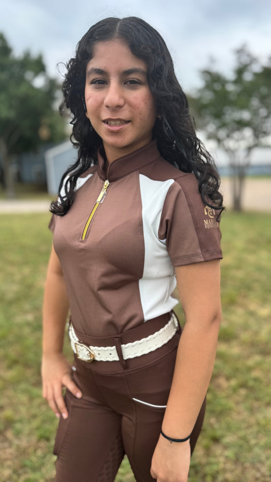 Karma - Equestrian Short Sleeve - Mocha Mist (Youth XL 13/14)